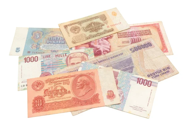 Obsolete money isolated — Stock Photo, Image