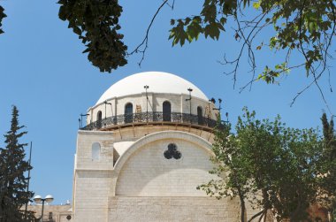 eski şehir Kudüs'te Yahudi Mahallesi Hurva Sinagogu