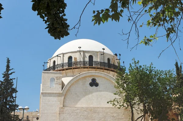 Hurva Synagogue in Jewish Quarter of the Old City in Jerusalem — Stock Photo, Image