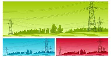 Power line clipart