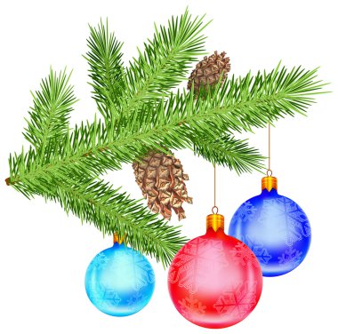 Christmas branch clipart