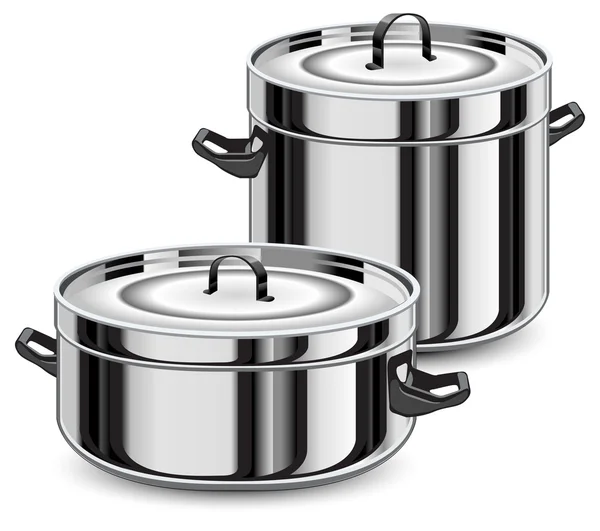 Ensemble de casseroles — Image vectorielle
