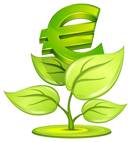 Planta do euro — Vetor de Stock