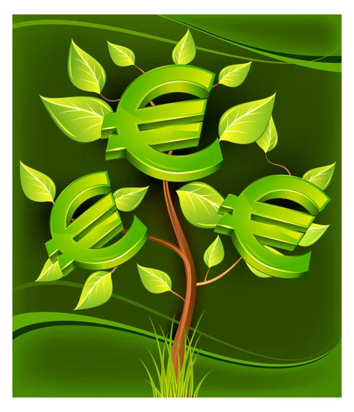 Árvore do euro —  Vetores de Stock