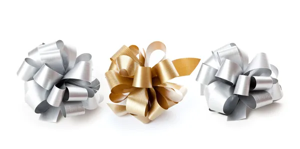Three bows. Isolated on the white background — Stock Photo, Image