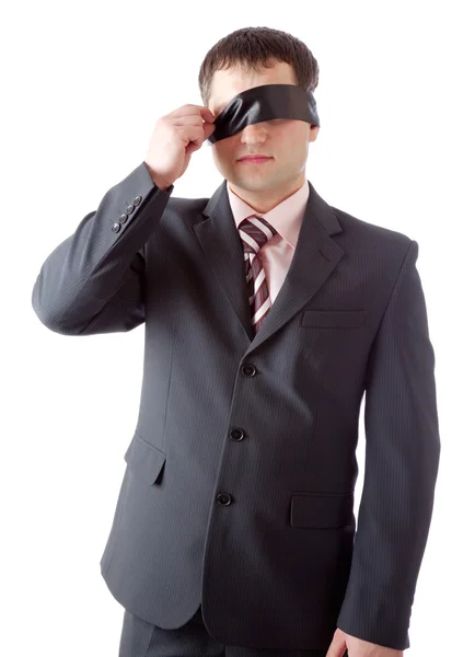Young businessman. Isolated on white background — Stock Photo, Image
