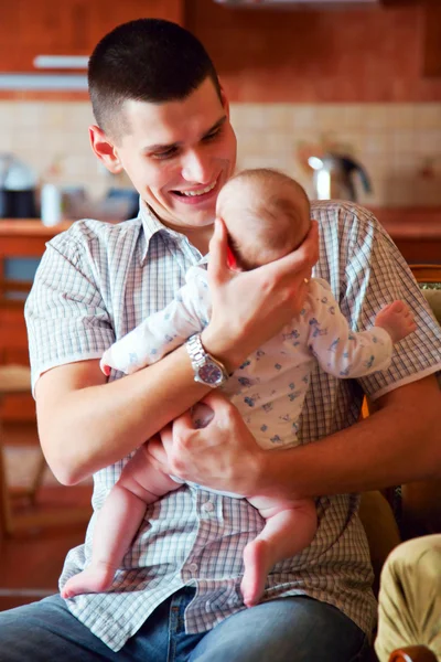 Baby and father — Stock Photo, Image