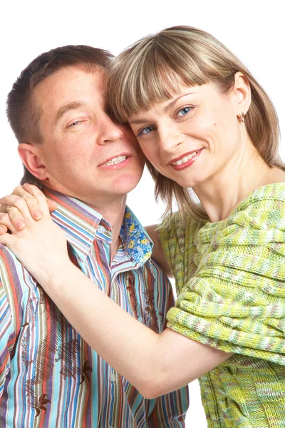 Lyckligt kärleksfullt par — Stockfoto