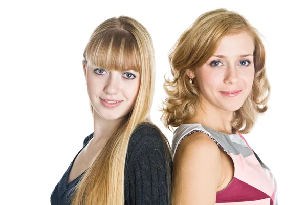 Two blond girlfriends — Stock Photo, Image