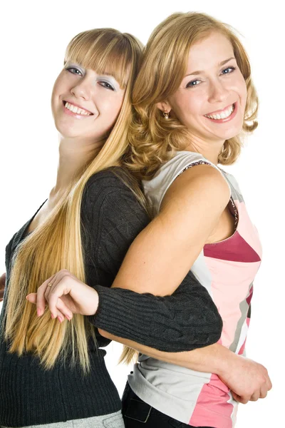 Two blond girlfriends Royalty Free Stock Photos