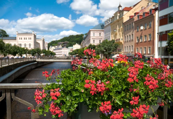 Water canal in Karlovy Vary — Stock Photo, Image