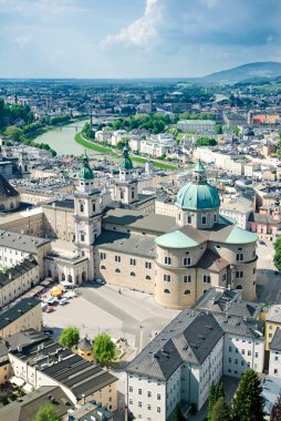 View over Salzburg, Austria clipart