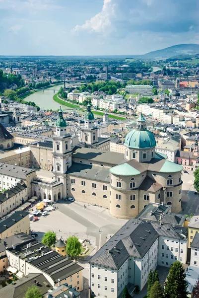 Δείτε πάνω από το Σάλτσμπουργκ, Αυστρία — Φωτογραφία Αρχείου