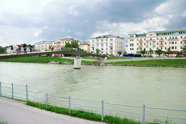 Rio em Salzburgo, Áustria — Fotografia de Stock