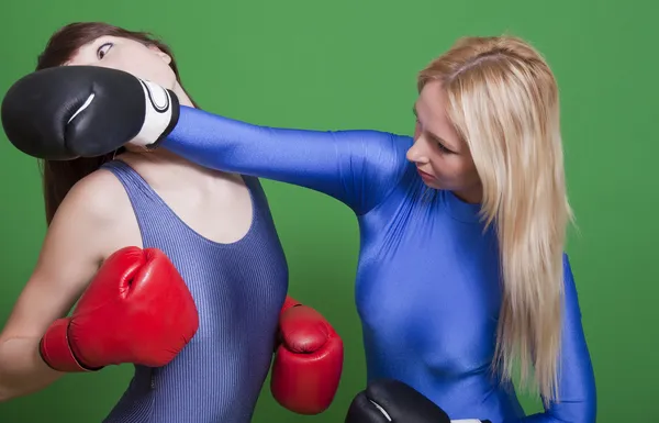 Kobiety boks — Zdjęcie stockowe