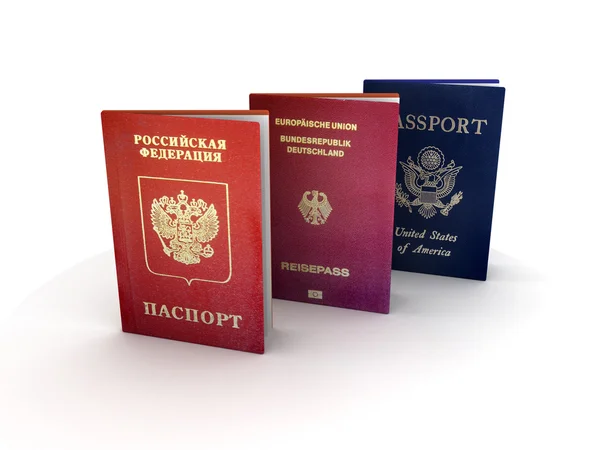 Паспорти — стокове фото