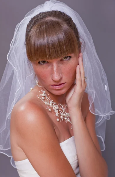 Worried bride — Stok fotoğraf