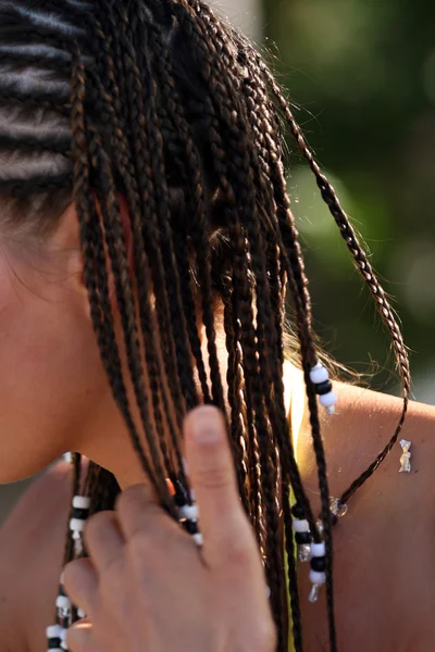 Close-up of the braids — Stock Photo, Image