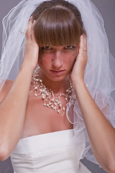 Frustrated bride — Stock Photo, Image