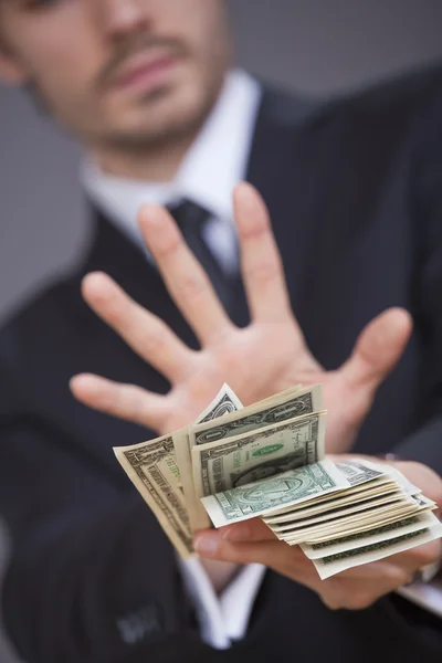 Stop bribe — Stock Photo, Image