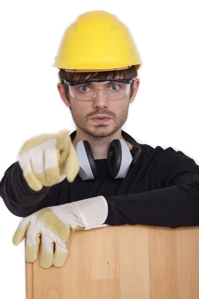 Frustrated and angry worker — Stock Photo, Image