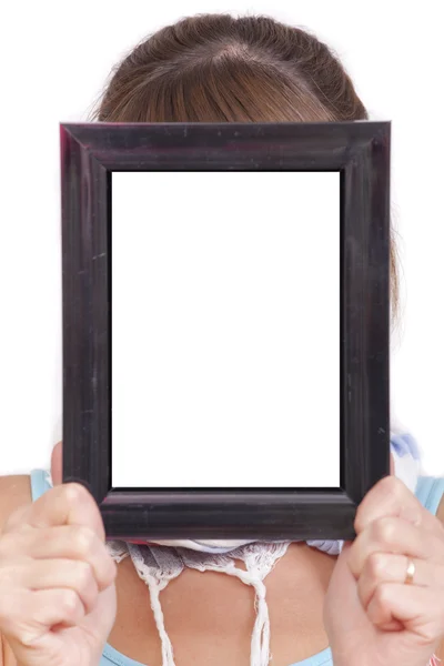 Prázdný rámeček pro obličej — Stock fotografie