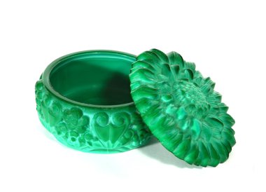 Malachite jewelry box clipart