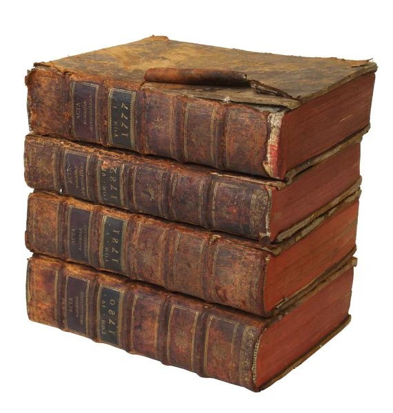 Bücherstapel aus dem 18. Jahrhundert — Stockfoto