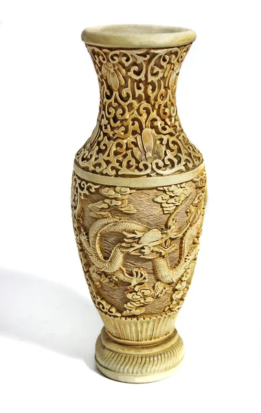 Костная ваза дракона — стоковое фото
