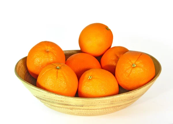 stock image Orange in bowl