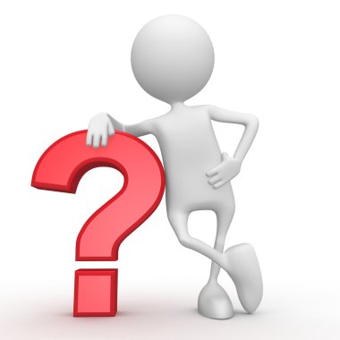 Red question clipart