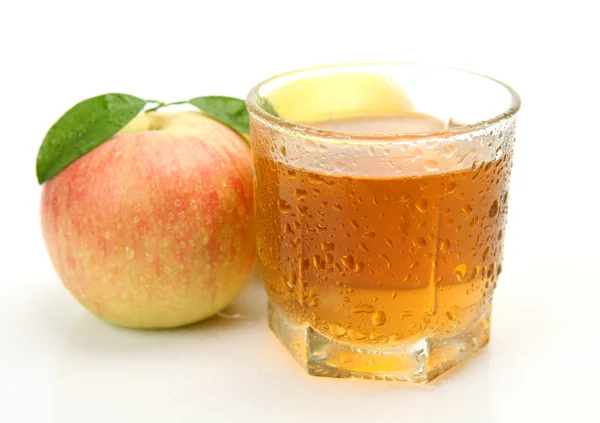 Juice och äpple — Stockfoto