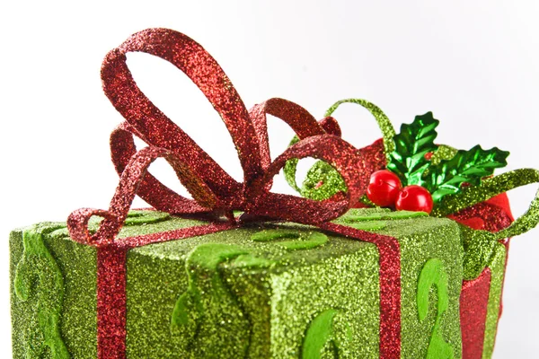 Iki sarılmış hediye kutusu — Stok fotoğraf