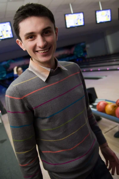 Vincitore del gioco di bowling — Foto Stock