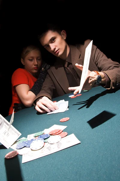Poker Oyuncular — Stok fotoğraf