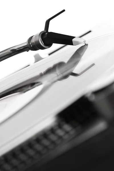 stock image Turntable playing the record