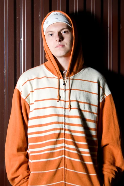 Portrait of teenage criminal — Stock Photo, Image