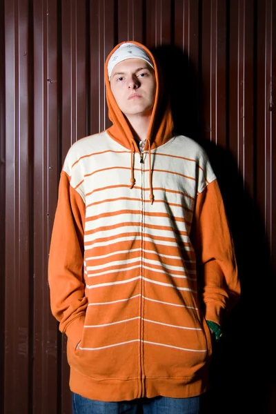 Retrato de adolescente criminoso — Fotografia de Stock