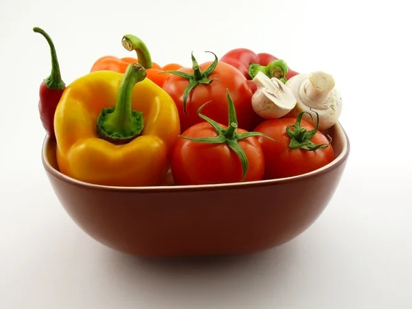 Vegetables in tureen — Stock Photo, Image