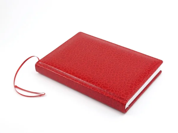 Livro do diário vermelho — Fotografia de Stock