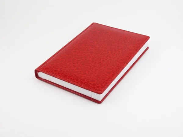 Rotes Tagebuchbuch — Stockfoto