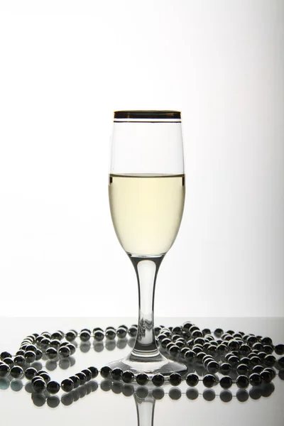 One wine goblets — Stock Photo, Image