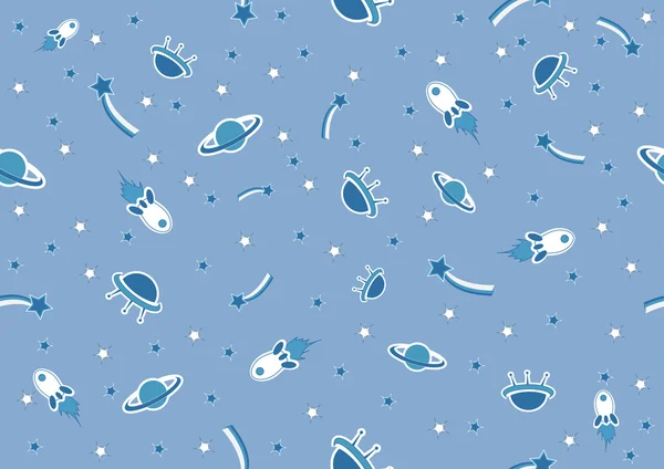 シームレスな青い宇宙 — ストック写真
