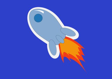 Space rocket clipart