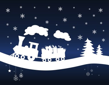 Christmas Train clipart