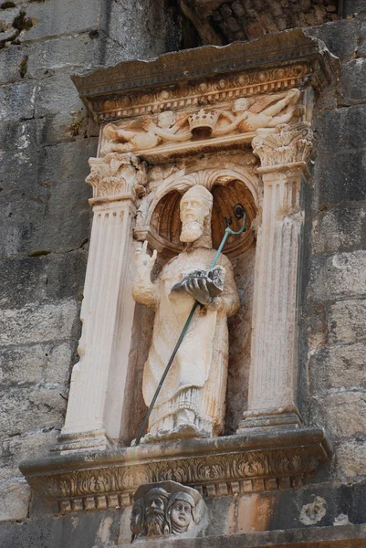 Sculptuur van Sint vlaho in dubrovnik — Stockfoto