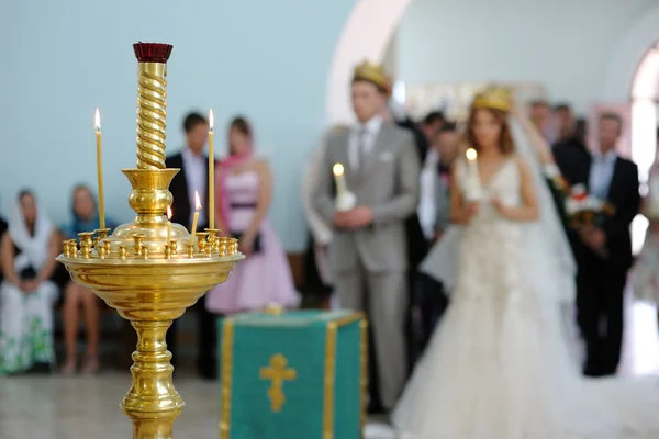 Servizio di matrimoni ortodossi — Foto Stock