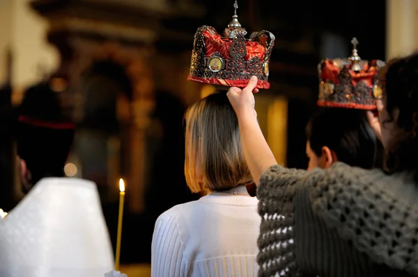 Православні весільної церемонії — стокове фото