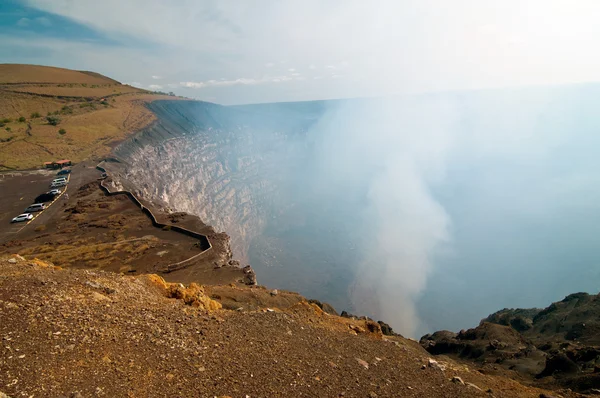 Adem van de vulkaan masaya — Stockfoto