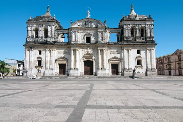 Historical cathedral in Leon — Stock Photo, Image
